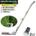 【大人気】【送料無料】【ムサシ】充電式 伸縮スリムバリカン(PL-3001-2B) リチウムイオンバッテリー2個・充電器付き 花 ガーデン DIY ガーデニング...