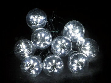 LED電球グローブ球10球/4m　[発光色:(白)]