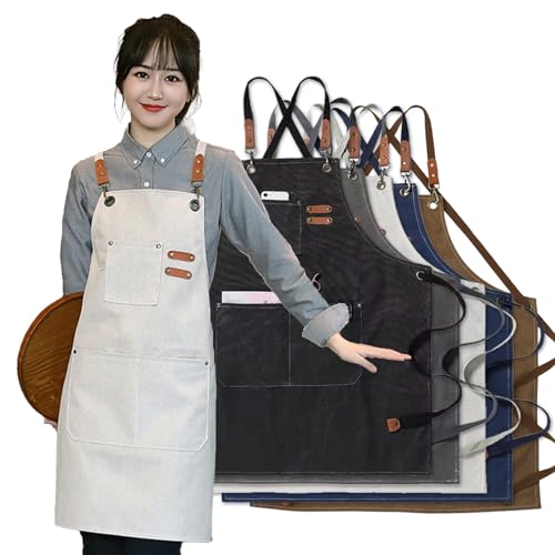 エプロンホワイト/Free Size/-・Color:ホワイト・メイン素材: 綿・【便利に使える高い収納力】前面にポケットが3個ついているため、シーンに合わせて必要な様々なものを多く収納可能。スマホやペン、ハサミなどをすぐに取り出せる構造となっており、あらゆる作業に適したエプロンとなっております。・【キャンバス素材】耐久性強いキャンバス素材をバックストラップで作られて、しかりした縫製により丈夫で、長持ちできます。通気性が良いので、快適に家事や作業できます。・【非常に用途が広い】 - エプロンは、グリル、キッチンでの調理、ワークショップでのクラフトに使用するように設計されています. 3 つの大きなポケット、携帯電話ホルダー、ペンスロット、ボトルオープナー/ユーティリティクリップを使用すると、必要なツールをすべて保管できます手・【シンプルなデザイン】センスよくおしゃれなデザイン。優しい色味でどんな服にも合わせやすく、着る人を選びません。性別や年齢に関係なくお使いいただけます。