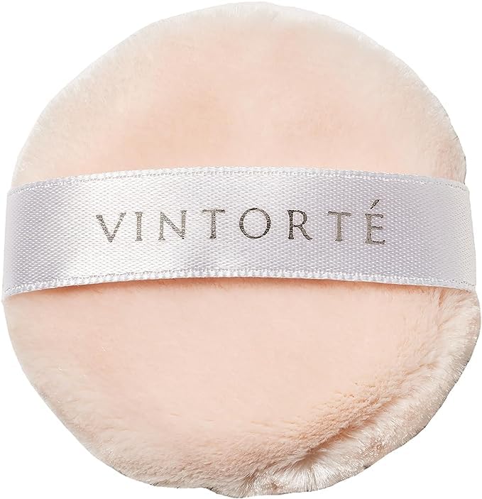 VINTORTE ミネラルファンデーション 専用 ふわふわ エアリー パフ ヴァントルテ パフ (1個) ピンク