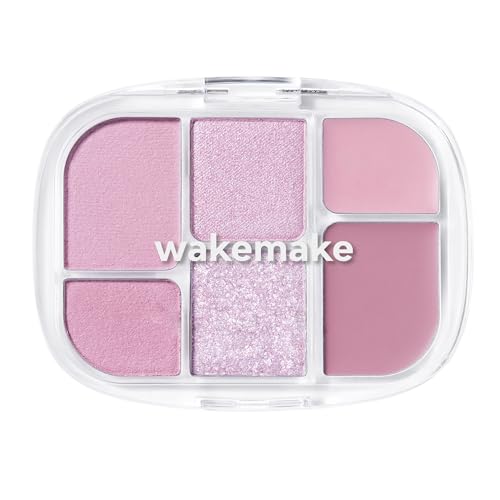 樂天商城 - wakemake(ウェイクメイク) ソフトシアーマルチパレット03 ラベンダープレジャー べスコス受賞 6色入り アイシャドウ チーク ハイライ