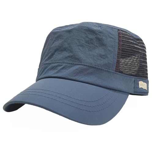 クラシックNAVY（メッシュ）/60.0-62.0 cm/-・Size:60.0-62.0 cmColor:NAVY（メッシュ）・汗を気にせずかぶれちゃうシンプルなワークキャップ・おでこに当たる部分は汗を吸いやすく乾きやすい素材・裏側は快適な通気性とかぶり心地のメッシュ素材採用・6色展開 1.BLACK 2.BEIGE 3.NAVY 4.OLIVE 5.BLACK（メッシュ）6.NAVY（メッシュ）・サイズアジャスター付き2サイズ展開（1.フリーサイズ57-59cm 2.ビッグサイズ60-62cm）