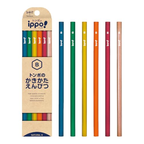 樂天商城 - トンボ(Tombow) 鉛筆 ippo! かきかたえんぴつ B ナチュラル KB-KNN04-B
