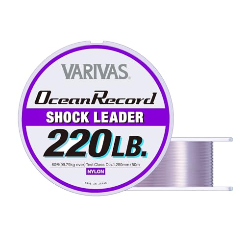 樂天商城 - モーリス VARIVAS(バリバス) リーダー オーシャンレコードショックリーダー ナイロン 50m 60号 220lb ミスティーパープル