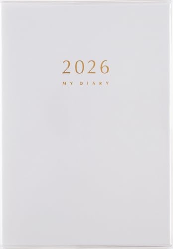 月間横罫日記/-/24・Style:月間横罫・パッケージ個数:1・【商品詳細1】サイズ：幅13.2×高さ19cm　　【記入欄】●月間ページ…横ケイ式　●日記ページ…ヨコ書き 1頁1日記入式　　【掲載期間】月間ページ：2025年12月1日〜2026年12月31日　日付ページ：2026年1月1日〜2026年12月31日・【商品詳細2】表紙タイプ：クリアカバー　●刷色：2色刷　●ページ数：432頁　●スペック：旧暦入り ペンホルダー　●付録：年齢早見表 非常時への備え　●別冊：なし・【月間予定欄：横ケイタイプ】連続した予定を書き込みやすい横ケイ式。1ヵ月が俯瞰できるので、毎日を視覚的に把握できます。1日1頁なので、思いのままに記入できます。毎日、知って楽しい1行コラム付き。・【本文用紙】文字がにじみにくく、書きやすい用紙を使用。より良い書き心地を実現するために、材料や配合比率、密度のバランスを調整します。鉛筆や水性ボールペン、消せるボールペンなど様々な筆記具に対応できるようテストを重ねます。お客様に最高の一冊を届けるために、すべては紙づくりから始まります。・【毎日■■■予定と記録を一冊で■■■ 日記としても手帳としても、生活に寄り添うパートナーです。