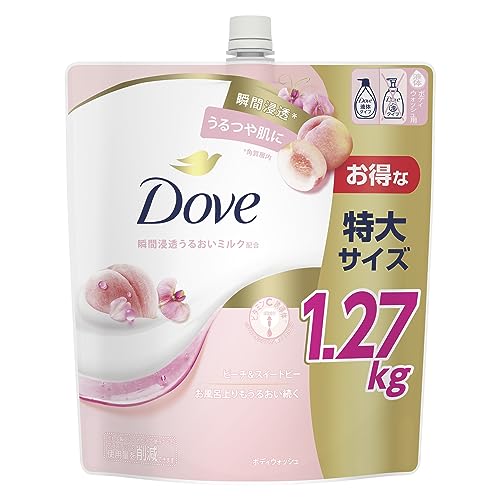 樂天商城 - Dove 【大容量】(ダヴ)ボディソープ ピーチ&スイートピー (ボディウォッシュ) 詰替え用 大容量 1270g