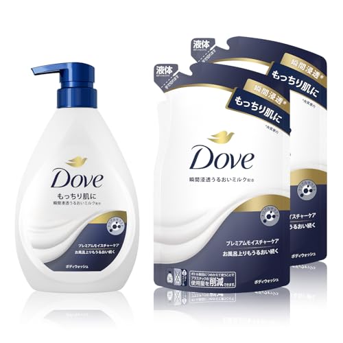 Dove(ダヴ) ボディソープ プレミアム モイスチャーケア (ボディウォッシュ) 本体+...