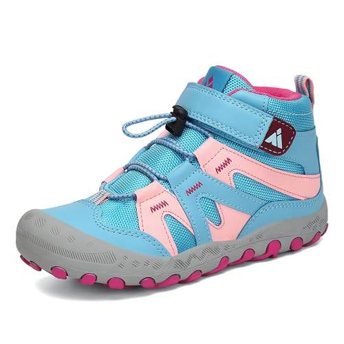 樂天商城 - [Mishansha] 女の子 トレッキングシューズ ハイキング用 キッズ アウトドア 登山靴 スポーツ ハイカットシューズ 衝突防止 子供靴