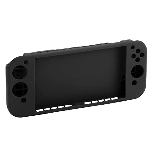 -/-/Z9371・パッケージ個数:1・本体にJoy-Conをセットした状態で、全体をカバーします。・柔らかく、クッション性のあるシリコン製。キズ・汚れからSWITCHを守ります。・Joy-Con裏面部にグリップ付きで、握りやすさUP! スタンド機能付き。・カバーをしたままカード交換、イヤホン・充電器などの周辺機器の使用が可能です。・※カバーをしたままSWITCH本体のスタンドは使用できません。本体寸法/約W246×D38×H104mm/約90g 材質：シリコン 型番 : Z9371