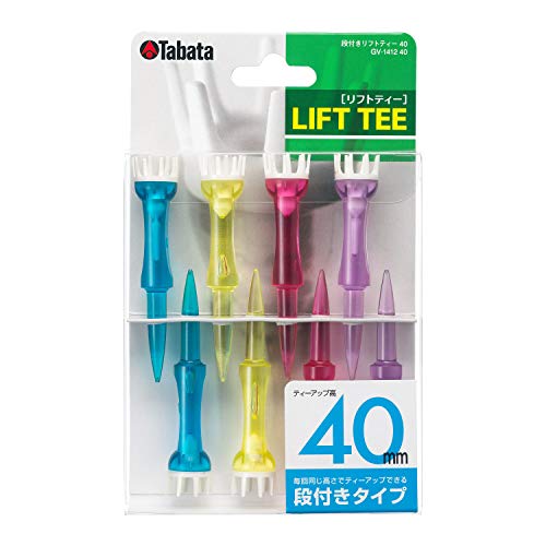 樂天商城 - Tabata(タバタ) ゴルフ ティー 段 プラスチックティー 段付リフトティー 40mm 8本入 GV1412 40