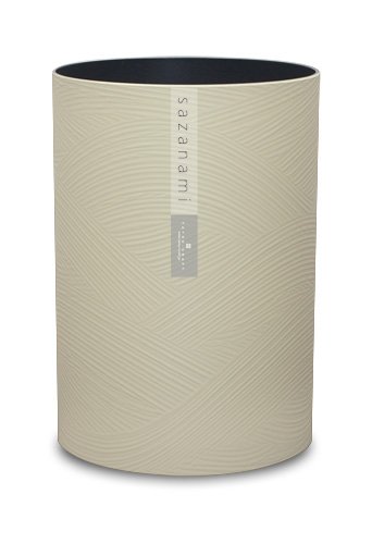樂天商城 - 橋本達之助工芸 ダストBOX (M) さざ波 アイボリー (日本製の一品です) 6.8L