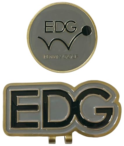グレー/-/EDAC-3779・Color:グレー・カラー:グレー・素材:スチール・クリップ1個+マーカー1個のセット帽子のツバに取り付けて使うクリップタイプ。 マーカーのトップにはEDWIN GOLFの「EDG」マークが入れられています。 クリップ1個+マーカー1個のセット。