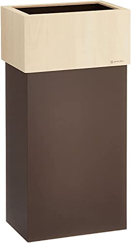樂天商城 - ヤマト工芸(Yamato) ゴミ箱 袋の見えないカバー付きダストボックス ダブルキューブ30 W CUBE 30 30L ブラウン YK15-0