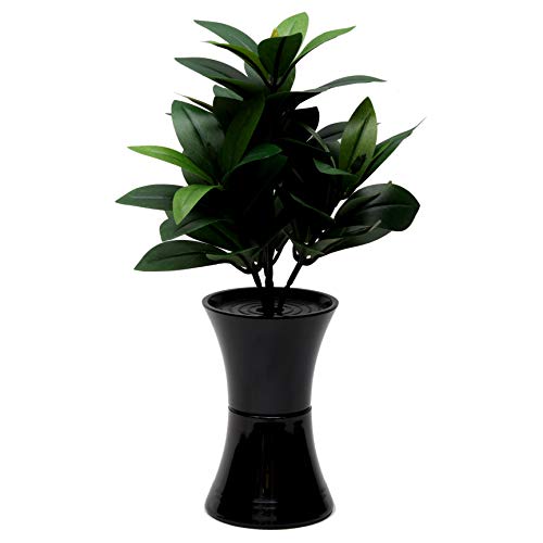樂天商城 - 創価学会 花瓶付き(黒) シキビ しきみ 造花 全高約29cm コンパクト仏壇 ミニ仏壇に最適