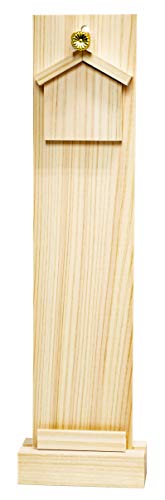 ナチュラル/約10×4×高さ37cm、(お神札の入る寸法)約タテ27cm×厚み2mm/820336・パッケージ個数:1・宮型の神棚がない人でも手軽にお神札(おふだ)をお祀りできる、簡易的な神棚です。・[サイズ]約10×4×高さ37cm、(お神札の入る寸法)約タテ27cm×厚み2mm宮型の神棚がない人でも手軽にお神札(おふだ)をお祀りできる、簡易的な神棚です。 また、宮型の神棚に入らない大きなお神札を立てることもできます。 [サイズ]約10×4×高さ37cm、(お神札の入る寸法)約タテ27cm×厚み2mm [素材・材質]国産東濃ひのき(裏板:ベニヤ) [生産国]日本 ●天然素材・手作りのため、商品により色合いやサイズ・重さ等に差異が生じる場合がございます。