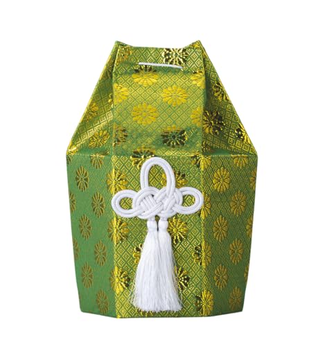 樂天商城 - 分骨袋 広金六角袋 緑 [ 5寸壺用 ] | 仏具 仏壇用品 手元供養 骨壷用
