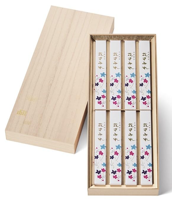 玉初堂 花すみれ 短8箱入桐風紙箱 ＃6178
