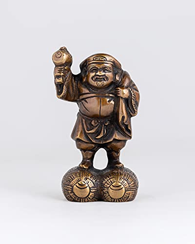 樂天商城 - 吉兆七福神 大黒天（銅製/上味色）仏師：旭峰 原型＿仏像 置物 七福神 高岡銅器 (だいこくてん7Fjomi)