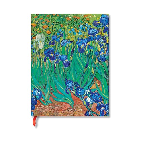 樂天商城 - Paperblanks/ペーパーブランクス ノート ハードカバー ウ゛ァン・ゴッホのアイリス ミニ A6 罫線 PB9808-9