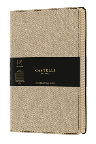 樂天商城 - カステリミラノ ノート ミディアム 7mm 横罫 HARRIS CASTELLI MILANO 新柄 (DESERT SAND)