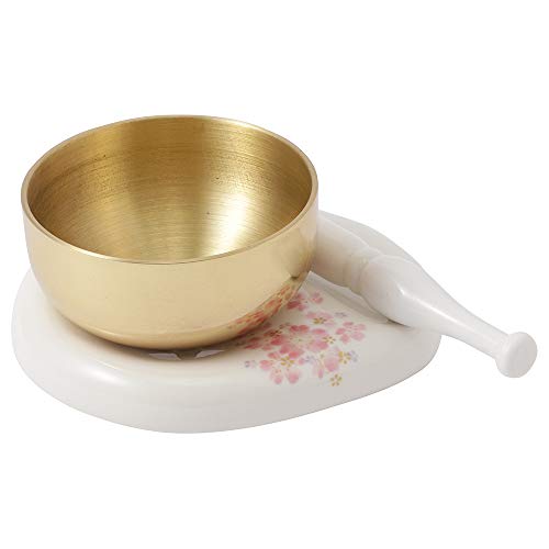 樂天商城 - 【赤澤朝陽】りんセット（ホワイト） 和桜（磁器） 3点セット りん りん台 りん棒 仏具