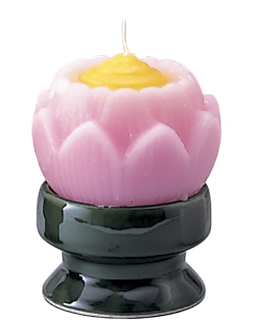 樂天商城 - ローソク 蓮花ローソク台付／ピンク | 仏具 仏壇用品 手元供養 骨壷用