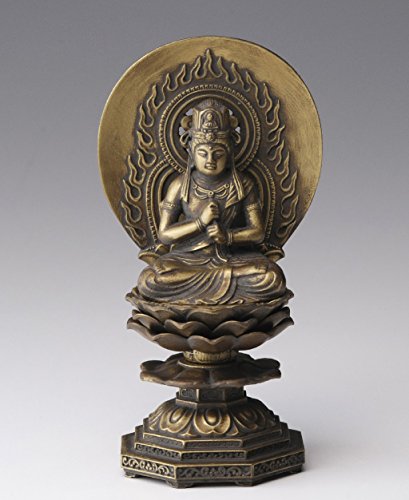 樂天商城 - 仏像 大日如来 15.5cm（古美金仕上げ） 仏師：牧田秀雲 原型＿（未・申年生まれ）十二支守り本尊 高岡銅器(だいにちにょらい)
