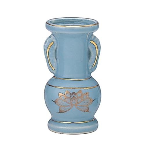 樂天商城 - 花立 細口青磁金ハス [ 5寸 ] | 仏具 仏壇用品 手元供養 骨壷用