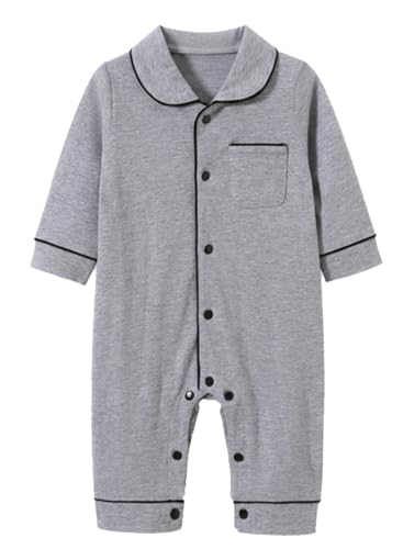 樂天商城 - [Libaby] ベビー服 綿100％ 長袖 ロンパース パジャマ カバーオール 前開き 新生児 赤ちゃん 綿 女の子 男の子 春 秋 冬 肌着