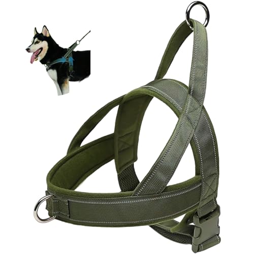 PawishPeace 犬 ハーネス 中型犬 大型犬 用 犬用ハーネス 胴輪 通気性 抜けない 引っ張り防止 反射素材 調節可能 散歩 訓練 お