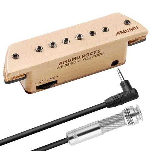 樂天商城 - AMUMU SP60BCF アコースティックギター用磁気パッシブサウンドホールハムバッカーピックアップ