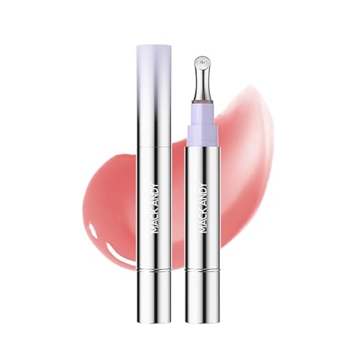 SWEET NIGHT Lip Gloss Tint - Moisturizing Lock Color, Shiny Lip Tint, Long-lasting, Sheer, Suitable for Daily Makeup (01-Peach Bead)