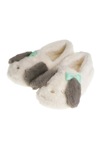 スリッパ(いぬ)ベージュ/21.0 cm/SH-42443・Size:21.0 cmColor:(いぬ)ベージュ・【適応サイズ】約20.0〜21.0cm(※適用サイズはあくまで目安のサイズ感となっております。20.0cmの方はかかとに余裕ができます。※縫製の工程上、多少誤差が発生する場合がございます。ぴったりサイズでのご提供は致しかねます。ご了承いただきますようお願い申し上げます。)・【洗濯不可】汚れた場合は、中性洗を薄めた液をタオルに浸み込ませて固く絞り、拭いた後、お湯を浸み込ませ固く絞ったタオルで洗を充分に拭き取ってください。その後日陰の吊り干しにて、よく乾かしてご使用ください。・【いぬモチーフのデザイン】フワフワの耳とリボンがポイント！・【ふわモコの暖かい履き心地】内側も優しく包み込みあったかい履き心地。・【安心の滑り止め底裏】底裏全体に滑り止めがついているので、お子様にも安心してお使いいただけます。