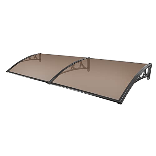 樂天商城 - EC Hometec 屋根庇 住宅庇 ポリカーボネート採用 200x80cm ひさし 雨よけ・日よけに 窓/玄関などに設置可能 玄関庇 GTC認