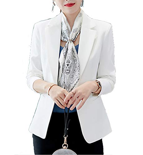 樂天商城 - （アイユウガ）I-YUUGA春秋 スーツ レディース テーラードジャケット ブレザー ショート丈 ビジネス フォーマル 無地 修身 スリム 着痩