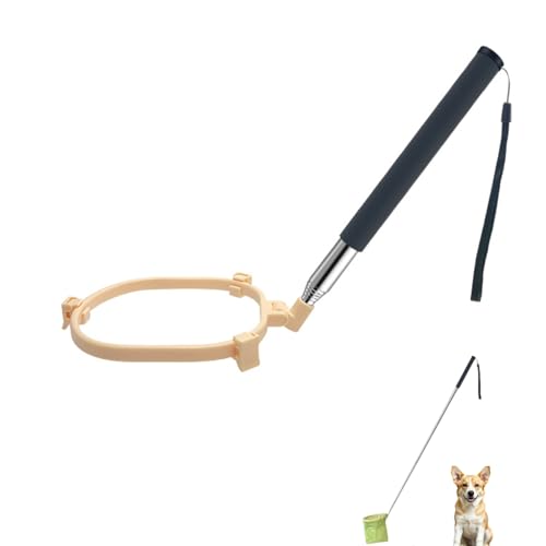 樂天商城 - YFFSFDC 犬のうんちキャッチャースクーパー 犬用 フンキャッチャー 片手操作 犬用糞取り器 うんち取り 犬用 ペットの散歩グッズ トイレス