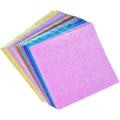 マルチカラー/10cm×10cm/-・PaperSize:7cm×7cm センチメートル・【パッケージ内容】50枚セット、サイズ：10*10cm、カラー：10色（ランダム）。・【キラキラ折り紙】片面がキラキラ、裏面が白いオーロラ色の折り紙です。ホログラム折り紙と光の反射による微妙な色の変化をお楽しみいただけます。工芸品やパーティー装飾に最適で、多用途に使えます。・【安全で無毒】ライトカラー印刷法の新技術を採用し、特殊なテクスチャーで作られています。安全で無毒であるだけでなく、粉末もなく、キラキラ、テカリ、見る角度によって虹が出てくるようにも見えます。キラキラと光ります。・【ペーパークラフトに使う】幼稚園や保育園で作るスクラップブックの学習用品としておすすめです。楠玉、千羽鶴、切り絵、包装、工芸品、手工芸品など用途は多岐にわたります。療養所の娯楽にも用いられます。大人から子どもまで、誰もが楽しむことができ、自分で考えたオリジナルの作品を作ることができます。・【適用範囲】折り紙だけでなく、インテリア、ラッピング、スクラップブック、DIY工芸品、手工芸品、幼稚園や学校【適用範囲】折り紙だけでなく、インテリア、ラッピング、スクラップブック、DIY工芸品、手工芸品、幼稚園や学校のイベント、ハロウィンやクリスマスパーティーのデコレーションなどにもお役立ちです。あなたはそれを使うことができます。