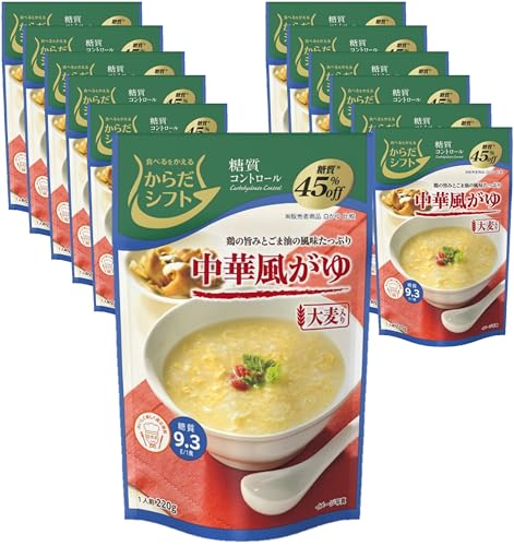 樂天商城 - からだシフト 糖質コントロール 中華風がゆ 220g×12個