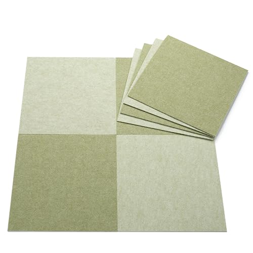 樂天商城 - おくだけ吸着 キッチンバリアフリータイルマット 30×30cm 無地 グリーン 濃色4枚+淡色4枚入