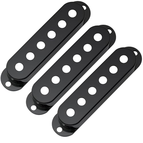 樂天商城 - Musiclily Proストラトピックアップカバーセット10.5mmピッチ STシングルPU用カバーUSA/メキシコStratエレキギター用、