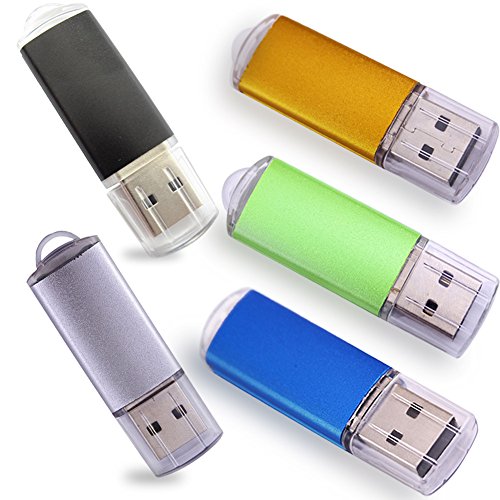 ebamaz フラッシュドライブ USBメモリ2.0スティックマルチカラー 5個セット (128MB低容量 128GBではない)
