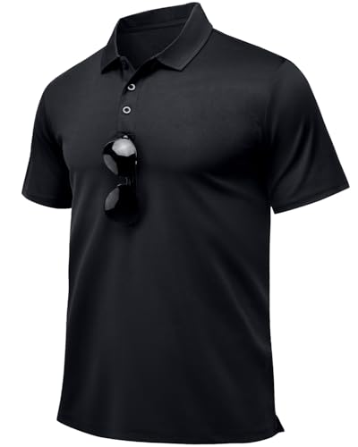 樂天商城 - [Peakwell] 半袖 メンズ POLO ストレッチ 夏 ドライシャツ 襟付き ゴルフウェア 夏 登山 作業 アウトドア おしゃれ(ブラック