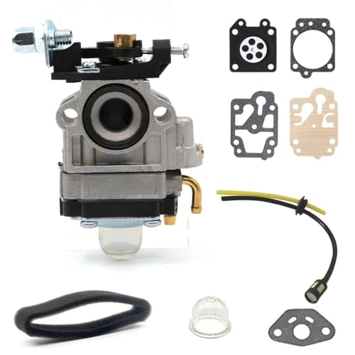 刈払機 キャブレター 互換品 Walbro WYJタイプ OH オーバーホール ワルボロ 草刈機 燃料ホース 修理 部品 パーツ セット品 (キ