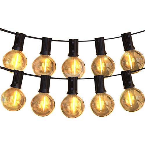 modern電球色-11.5m/Black-G40-11.5m/SL-B11.5-22GW・Size:Black-G40-11.5m・『商品仕様』：ストリング長：11.5m、間隔：0.5m、電球消費電力：0.8w 省エネ96%、定格電圧：AC100V 50/60Hz、電球全光束：60lm、色温度：2700k、ビーム角度：360o、口金サイズ:E12、電球数：22個+2個（付き）、ソケット個数:22個、防水等級：IP44、重量：0.65kg・『安全・破損しにくい』：電球は破損しにくい環境に優しいPC素材で作られており、ガラス電球ほど脆弱ではありません。 消費電力が少なく、数時間過熱しない、高輝度でエネルギー効率の高いLED。・『防雨』：LEDストリングライトは防水設計を採用しており、屋内と屋外で使用でき、好きな場所に簡単に設置できます。ストリングライトは高品質の黒いゴム電線を採用しており、耐熱性と耐寒性に優れ、電線の寿命を長くしています。・『多場所適用』：屋内または屋外装飾照明用の高品質ストリングライトです。LEDストリングライトは寝室、玄関、庭、などの場所や結婚式、