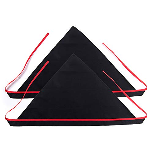 シンプルAセット:黒2枚/Free Size/-・Color:Aセット:黒2枚・【大人用三角巾】2枚セット　紐付きので、細めのリボンで結びます。細めのリボンは、結び目がかさばらず、サイズも調節していただけます。キッチンからバーベキュー、日用作業、屋外作業など様々なシーンでご利用いただけます。ご自宅で、業務用として幅広く。・【しっかり生地とこだわり縫製】細めのリボンですっきりと結べる、大人用三角巾です。裾の周りに違い色のおしゃれなバインダーを付きます。着けるだけで耳周りが、すっきりします。寧な縫製と丈夫な素材で、耐久性抜群です。・【しっかり結べる】サイズ：中心丈31CM　中央を合わせやすく、結びやすい紐タイプ。フィット感が良く、着用時のシルエットがきれい。しっかりと結べる紐なので、型崩れの心配ありません。着けるだけで耳周りが、すっきりします。・【さまざまな場所で使用可能】キッチン、ガーデニングなどのご家庭での使用だけでなく、ホールスタッフ・雑貨屋店員などのお仕事のユニフォーム、幼稚園、学校などの行事、絵画、陶芸など趣味の場のご使用としても大人気。