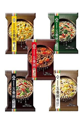 -/1食 (x 20)/-・パッケージ個数:20養命酒製造の養生シリーズ五養粥 養命酒製造の健康素材の知識と五行思想に基づいたお粥。 ひとりの昼食や小腹が空いたとき、お湯を注いでかき混ぜるだけでカラダにうれしいお粥をお召し上がりいただけます。 ★五養粥3つの養生ポイント★ 食材の風味をとじこめるフリーズドライ製法 1食80kcal以下と低カロリー※ 国産米使用でふっくら食感 ※ご飯お茶碗1杯分（150g/約250kcal）と比較した場合 お湯を注いでかき混ぜれば1分で完成！！ フリーズドライ製法で食材の風味をとじこめ、健康素材と野菜をしっかり手軽に美味しくとることができます。