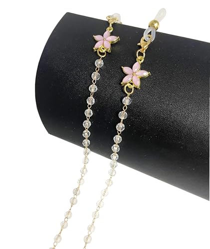 ピンク/80cm*0.4cm/-・Color:ピンク・【メガネチェーンの重要性】軽くておしゃれなメガネチェーンは、メガネを外した後、外した際の置き場所にお困りの方や、旅行先でサングラスをかける人にとってとても便利な小物です。また、スポーツ中の突然の落下を防ぐこともできます。・【サイズと重さ】チェーンのサイズは80cm*0.4cm、重さは13g。着用時に負担を感じさせません。・【スタイリッシュで美しい外観】小さな透明なビーズに包まれた合金製のチェーンと花の形をしたラインストーンの装飾により、メガネチェーン全体がキラキラと輝きて、若い女性に最適です。・【旅に最適】 外出や旅行の際には、サングラスを束ねて首から下げれば、サングラスを紛失するリスクを減らしながら、着用者のファッションにもマッチします。・【使い方】眼鏡の両サイドにチェーンを通し、結び目をしっかり締めます。首に掛けて、自分の好みに合わせて調整します。