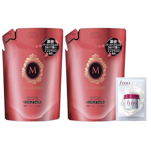 マシェリ MA CHERIE モイスチュア シャンプー EX 詰め替え 380mL×2個セット+サンプ...
