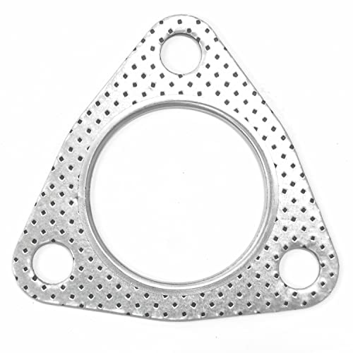 シルバー/-/-・【商品仕樣】●製品名 : 三角マフラーガスケット ●リング内径:51mm ●外径長さ:93mm ●ピッチ:75mm ●ボルト幅:12mm ●厚さ:2mm ●適合パイプ径49φ〜51φ・【高品質】これらのマフラーガスケットは高品質のセラミックを作られ、アルミホイル製のコーティングされています。耐高温性、耐久性に優れている、簡単に損傷しません。・【プロのデザイン】抵抗性消音原理を利用して、エキゾーストパイプの気密性を上げて、排気漏れを防くできます、エンジン排気の騒音を減らす、廃気物をさらに安全かつ効果的に排出します。・【優れた適用性】ほとんどの排気管のシーリングに適しています。マフラー交換時の必需品です。多くのサイズで提供されて、さまざまなサイズの排気管のニーズに対応できます。取り付けネジ穴が広いので、取り付けや調整が簡単です。・【】エキゾーストパイプの種類によってガスケットの種類が異なります。手動測定では0.5?1mmの誤差があります。購入前で、エキゾーストパイプのサイズが適切かどうかを確認してください。材質：セラミック（両面に金属箔） ガスケット内径：51mm ガスケット外径長さ：93mm ピッチ:75mm 厚さ：約2.1 mm パッケージリスト： 1 *三角ガスケット