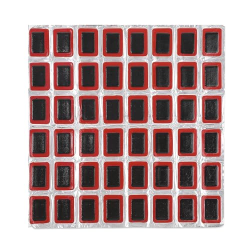 【製品情報です】セット内容：48枚セット。サイズ：33mm*25mm。・【優れた材質】良質なゴム材質を採用して、軽くて、薄くて、便利に携帯して、旅行中の緊急に必要な品です。自転車やバイクに乗っている人は、雨の日に備えて購入することをおすすめします。・【使い方】タイヤ表面の穴の周りをやすりで削ります。穴の周りにのりを塗ります。パッチを穴に貼り付けます。接着が乾燥するまでパッチを押します。・【適用範囲】自転車やバイクのタイヤ、チューブ、エアクッション、ライラック、エアクッション、プールなどを補修する良い道具です。・【注意】タイヤパッチに粘着性はありません。パッケージ内に接着は含まれていません。紙全体の保護膜を完全に?がしてはいけません。【適用範囲】自転車やバイクのタイヤ、チューブ、エアクッション、ライラック、エアクッション、プールなどを補修する良い道具です。